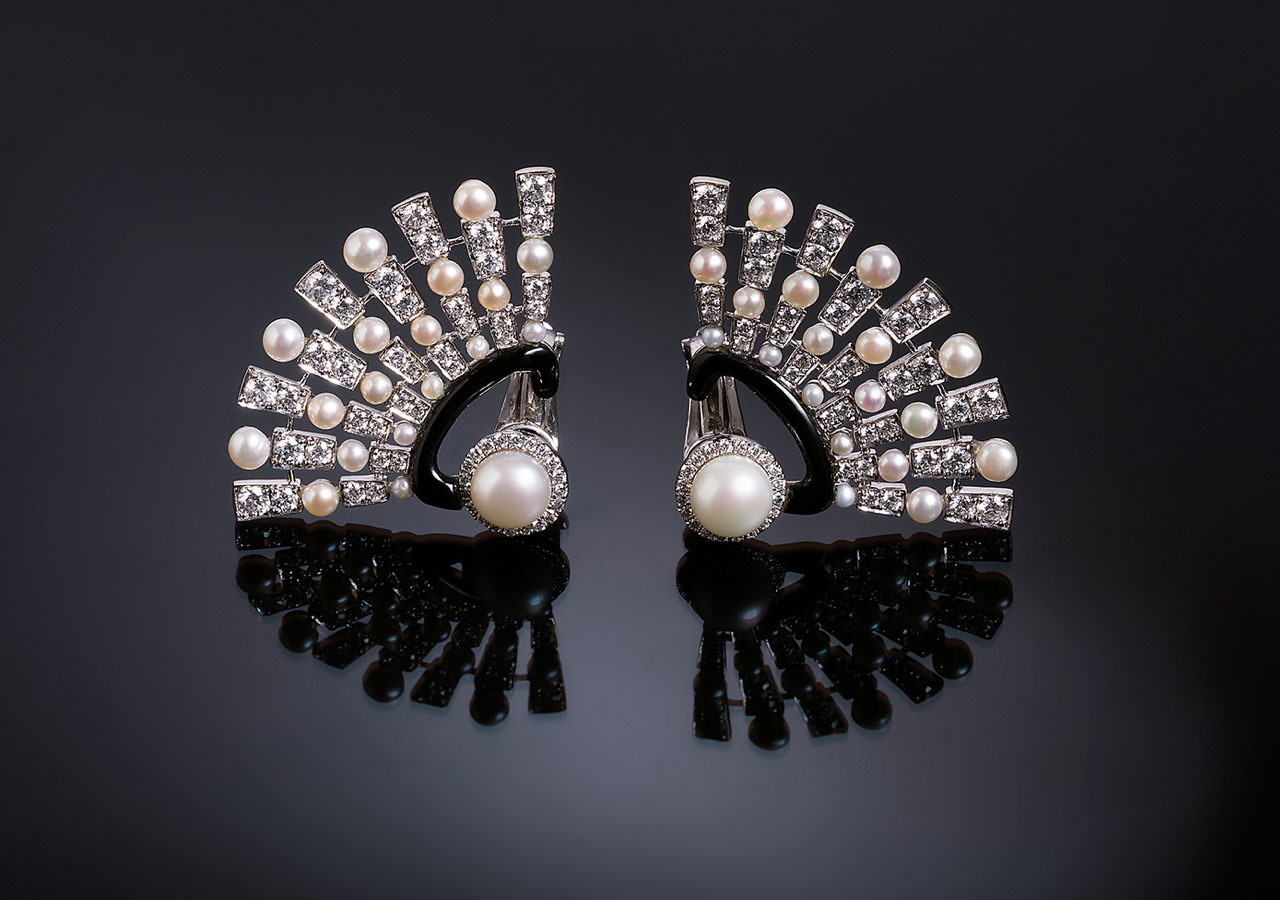 pair of luxury earrings